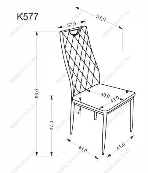 Стул кухонный Halmar K577 (черный/черный) | изображение 7