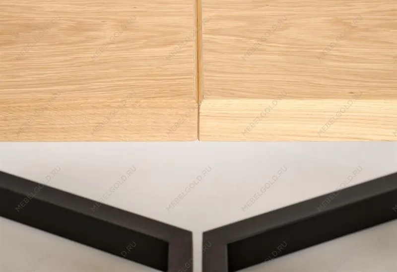 Стол обеденный Halmar MASSIVE 2 160 (дуб натуральный/черный) | изображение 10