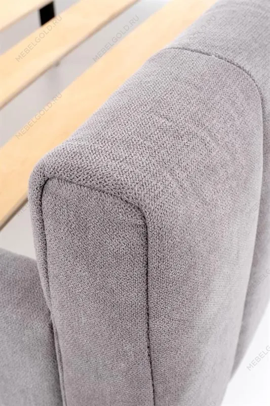 Кровать HALMAR FRANCESCA (светло-серый/черный) 160/200 | изображение 5