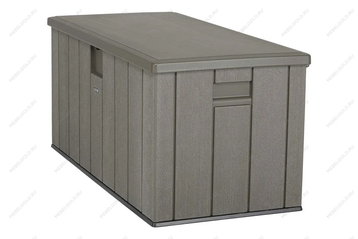 Сундук пластиковый WoodLook, 570 л, серый | изображение 4