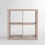 КАЛЛАКС / ФОРА Стеллаж ИКЕА / IKEA 4, квадратной формы с четырьми открытыми ячейками, тамбурат, дуб беленый | изображение 2