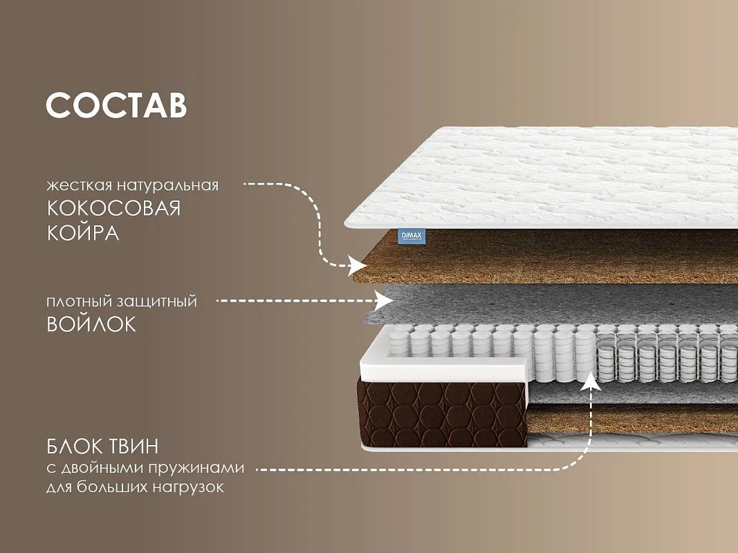 Матрас Твин хард 140х200 | изображение 1