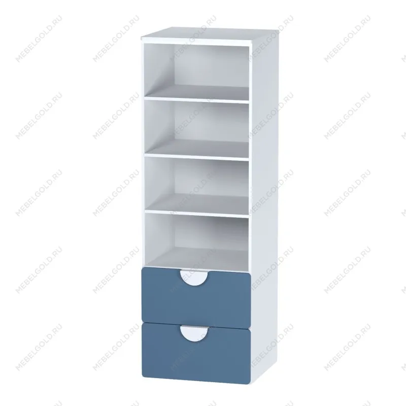 ПИКСИ стеллаж с 2 ящиками 60x57x183, озорной василек