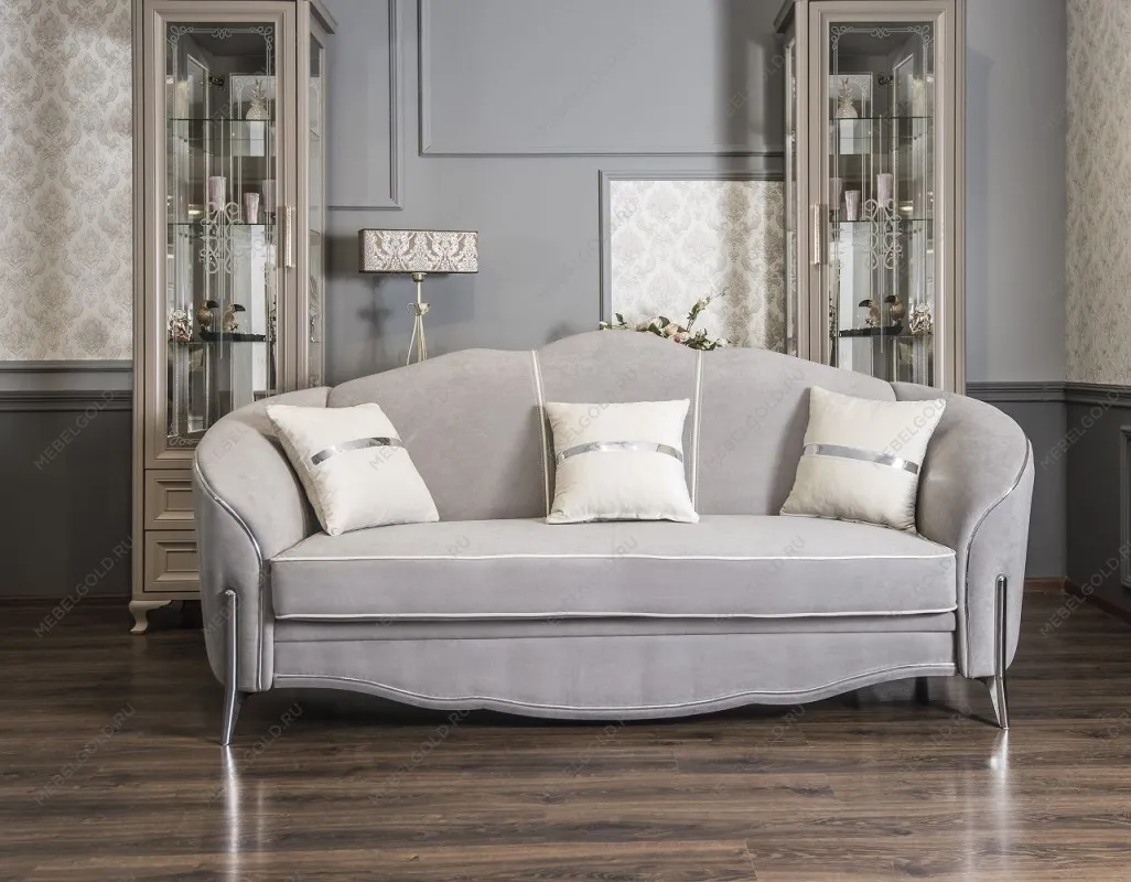 Диван Гравита 3х местный серый серебро | изображение 4