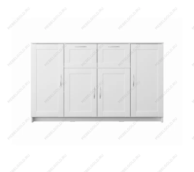 БРИМНЭС / СИРИУС тумба ИКЕА / IKEA 4 двери и 2 ящика 156х95 белая | изображение 1