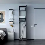 МАКС шкаф 1 дверь 50х38х233 серый | изображение 3