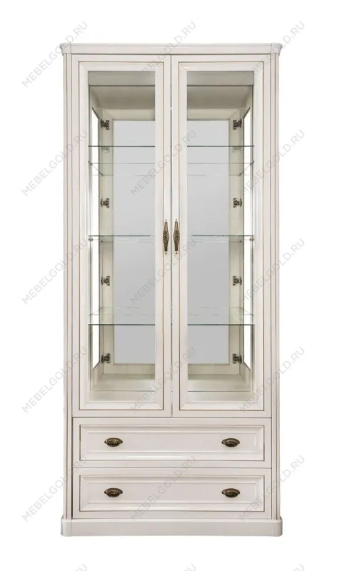 Витрина Натали 2-ств белый глянец | изображение 1