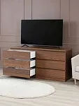 Комод Варма Прайм, 6 ящиков, горизонтальный, 160х77х48 см, шпон натурального дерева, ясень коричневый | изображение 1