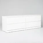 Комод Варма, 4 ящика, горизонтальный, 160х54х40 см, эмаль белая | изображение 8