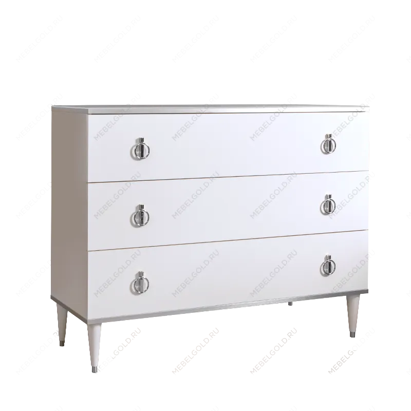 Комод Римини (Белый/Серебро) РМКМ-1