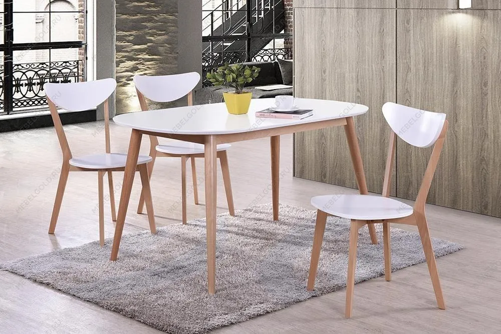 Стол обеденный MAX Бук, Белый | изображение 5