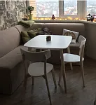 Стол обеденный Signal TIBI 90 (беленый дуб) | изображение 3