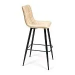 Стул барный CHILLY (mod.7095б) бежевый barkhat 5/черный | изображение 1