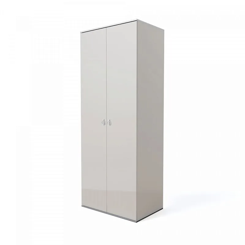 Шкаф 2-х дверный Римини (Слоновая кость/Серебро) РМШ2/2