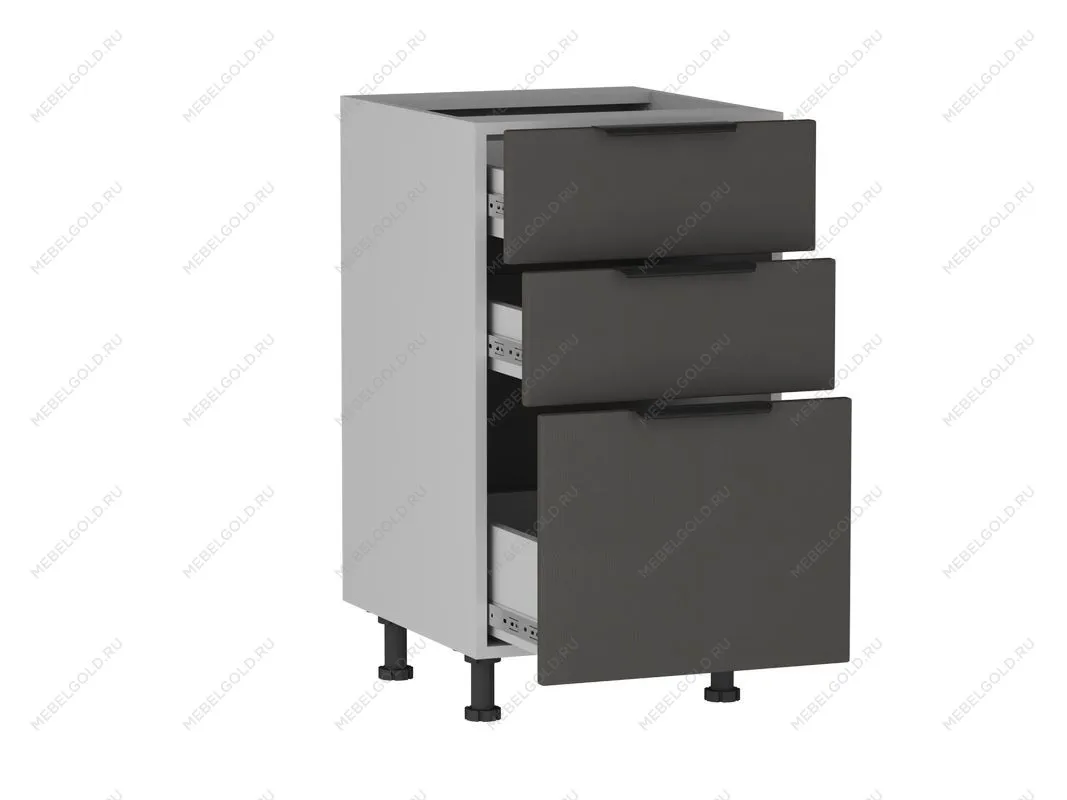 Стол с ящиками СЯ-45 (176/356), Ватель (450*523*820) Экокожа Серый, 23317 | изображение 1