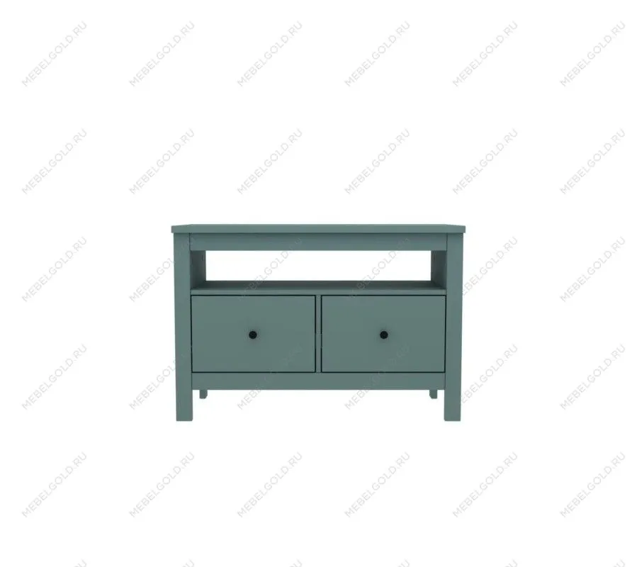 САГА тумба 2 ящика темно-бирюзовая | изображение 1
