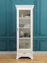 Шкаф-витрина Кентаки REG1W1S белый - Выставка Лобня