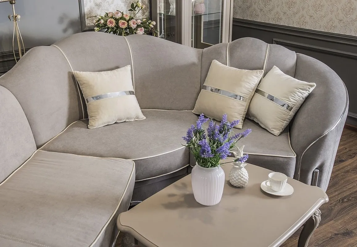 Диван Гравита угловой 2-у-1 серый серебро | изображение 2