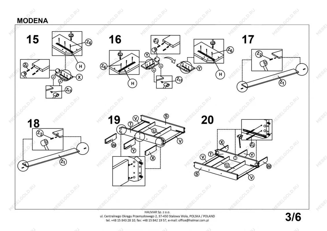 Кровать Halmar MODENA 2 160 (белый) | изображение 4