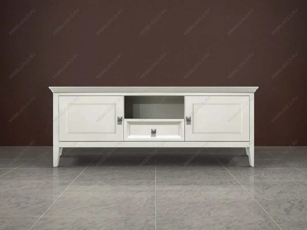 Тумба ТВ малая 1 ящик 2 дверцы Manhattan (Молочный) | изображение 1