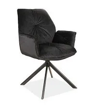 Стул кухонный Signal BOOGIE II Velvet Bluvel 19 (черный/черный мат)