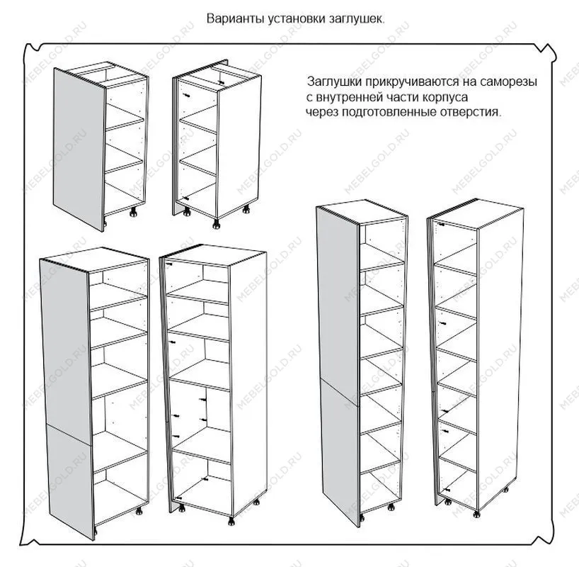 ЗН заглушка нижняя(1060), Дублин (1060*16*570) Дуб галифакс белый, 21504 | изображение 3