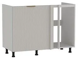 Стол под мойку угловой СМУ-120, Монза (1100*554*820) Экокожа Бежевый, 23115