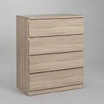 МАЛЬТА комод ИКЕА / IKEA 4 ящика 80х99 сонома | изображение 1