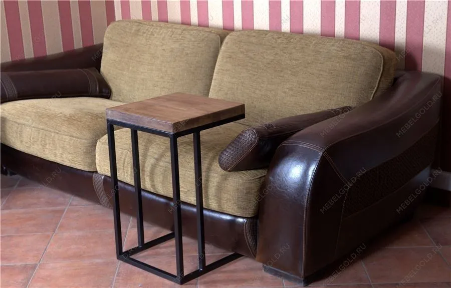 Стол кофейный Энди Loft (Дуб/каркас чёрный) | изображение 11