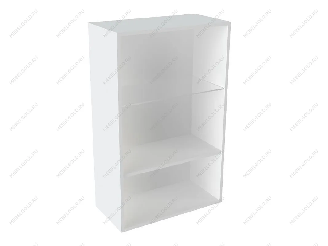 Шкаф со стеклом ШСТ-60, Бьянка (600*320*960) Белый, 21132 | изображение 1