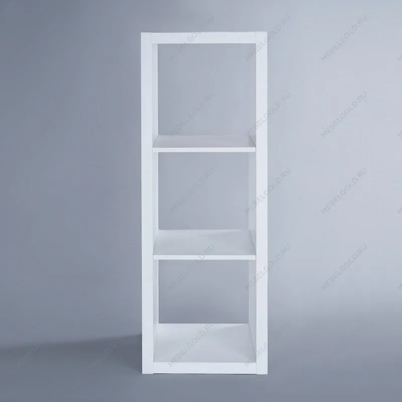 КАЛЛАКС / ФОРА Стеллаж ИКЕА / IKEA 3, с тремя открытыми ячейками, тамбурат, цвет белый | изображение 2