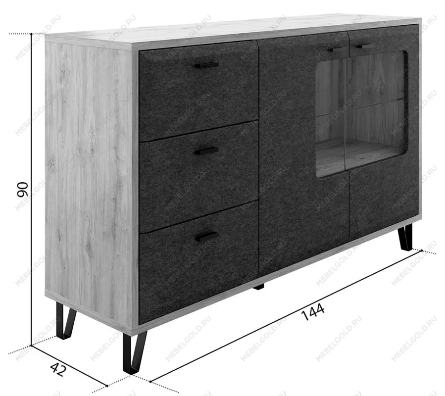 Тумба Грейс KOM2W3S | изображение 4