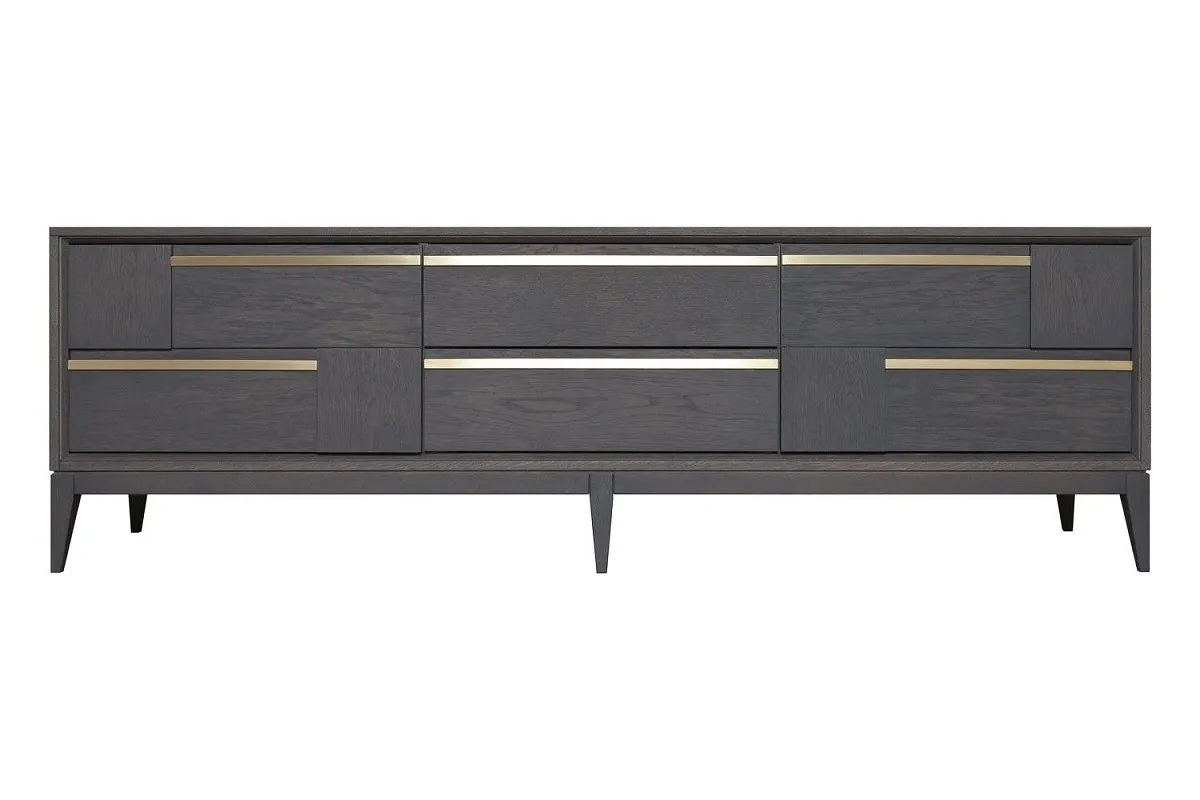 Тумба под телевизор Сидней, дуб графит