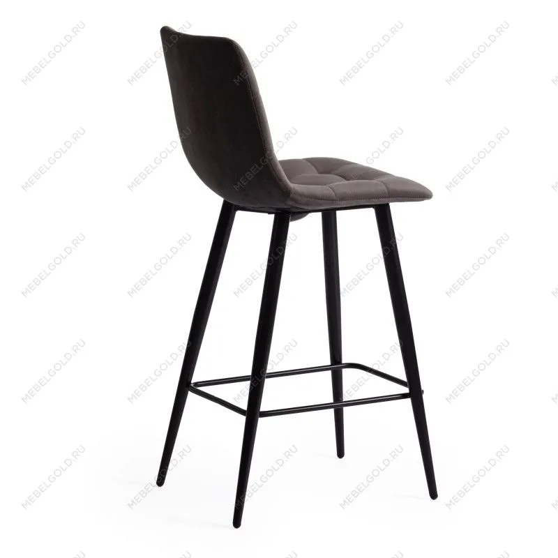 Стул полубарный CHILLY (mod. 7095пб) темно-серый barkhat 14/черный | изображение 2
