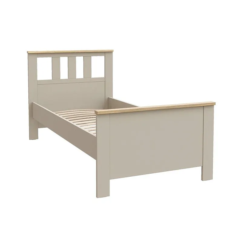 Кровать односпальная Сага, 90х200 см, кашемир/ясень | изображение 1