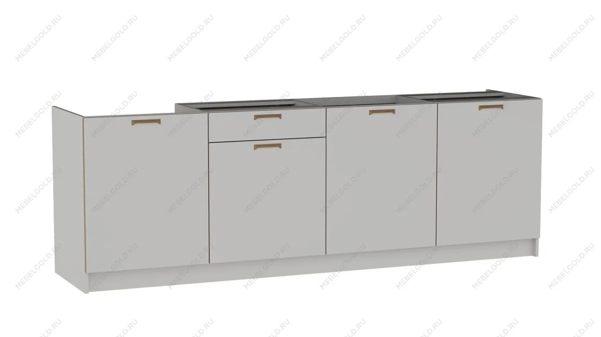 Стол С-240, Смарт (2400*566*820) Серый, 22604 | изображение 2