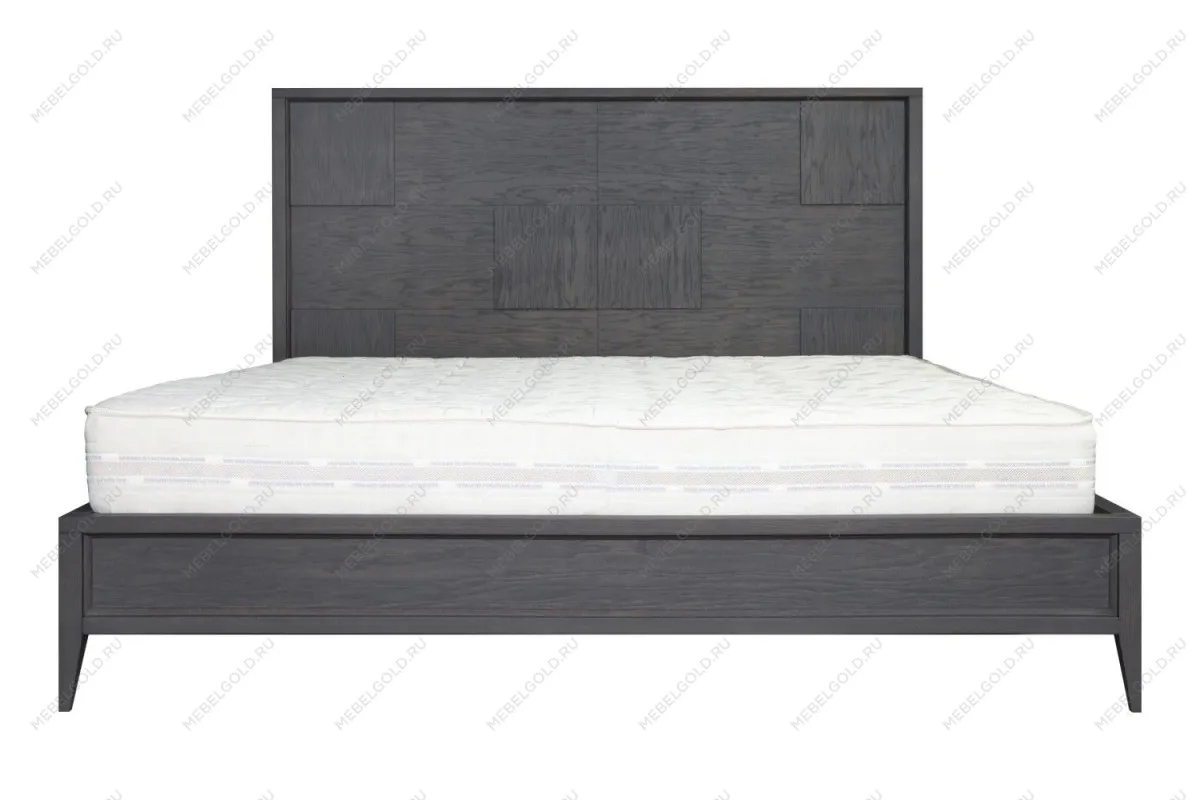 Кровать двуспальная Сидней 160х200, дуб графит