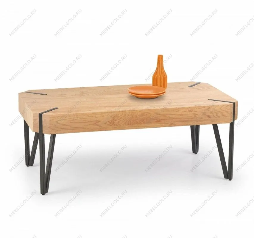 Стол журнальный Halmar EMILY (дуб золотой/черный)