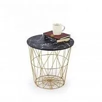Стол журнальный Halmar HARISSA G (золотой/черный)