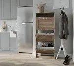 БРИМНЭС / СИРИУС тумба ИКЕА / IKEA для обуви 60х143 сонома | изображение 5