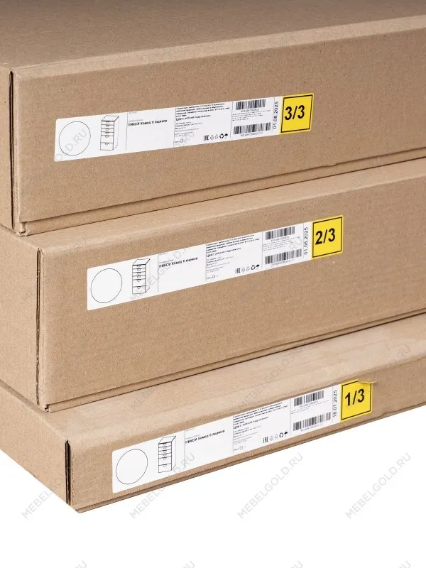 Комод Пикси, 6 ящиков 60x57x120, озорной василек | изображение 15