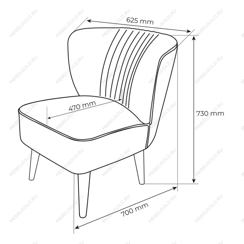 Стул Унельма, 63x70x73 см, бирюзовый | изображение 2