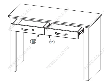 Стол туалетный Марсель TOL2S | изображение 1