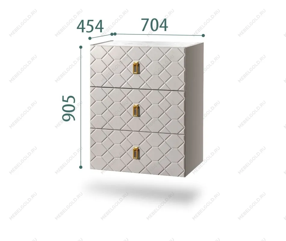 Комод Bogemia Fly Farfalle (Шелк) (Novabuk/Золото) БМКМ-1