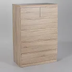 МАЛЬТА комод ИКЕА / IKEA 4+2 ящика 80х121 сонома | изображение 1