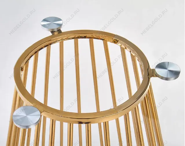 Стол обеденный Halmar LIVERPOOL (прозрачный/золотой) | изображение 1