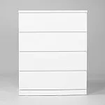 МАЛЬМ / VARMA Комод ИКЕА / IKEA 4, 80x100x40, пигмент, белый | изображение 2