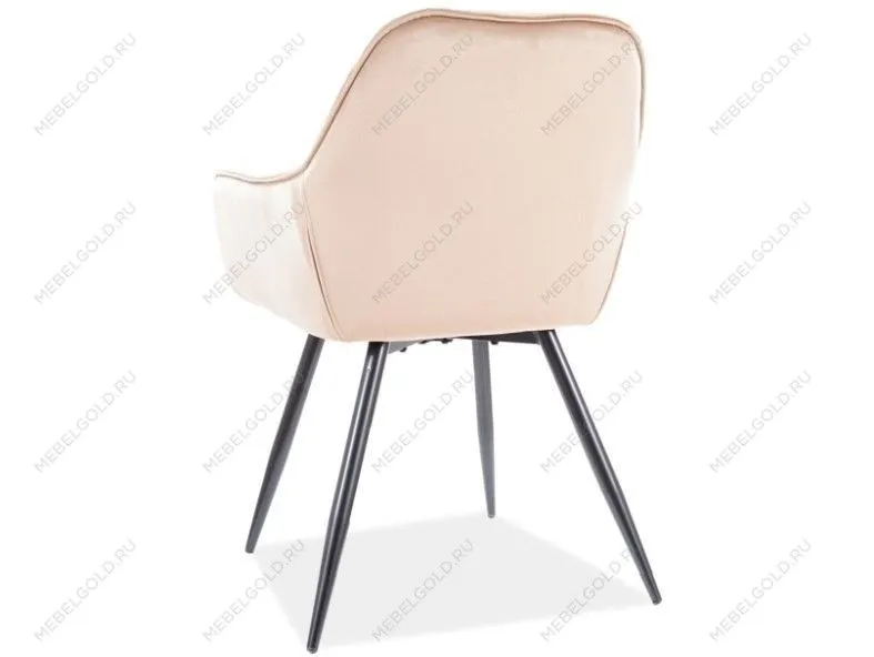 Стул кухонный Signal CHERRY VELVET (бежевый/черный) | изображение 1
