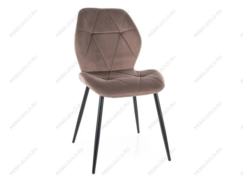 Стул кухонный Signal RICK Velvet Bluvel 38 (капучино/черный)