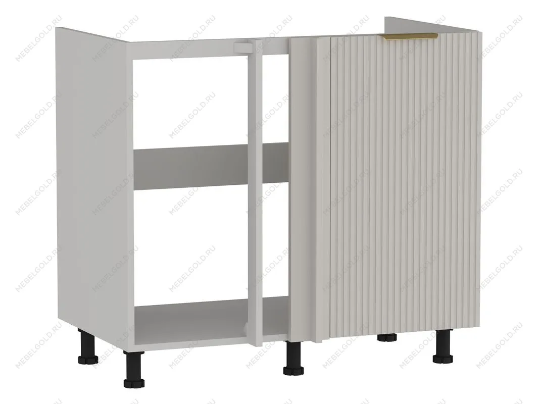 Стол под мойку угловой СМУ-100, Монза (900*554*820) Экокожа Бежевый, 23113 | изображение 2